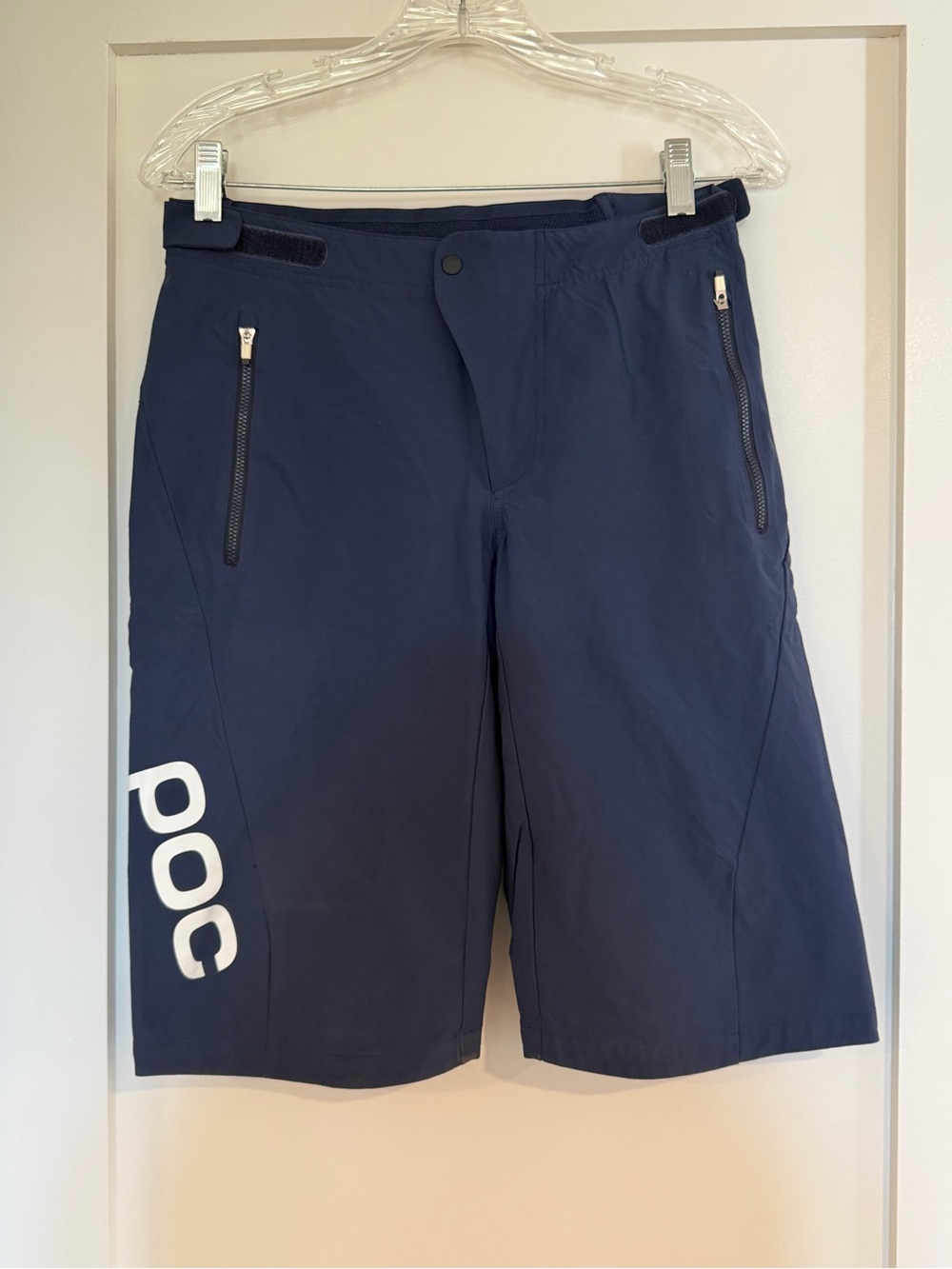 POC Men’s Navy Athletic Cycling Shorts with Zip Pockets